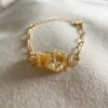 Pulsera Paperclip Citrino