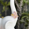 Anillo ajustable de Amatista mediana en bruto