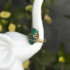 Anillo ajustable de Malaquita (forma irregular)