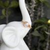 Anillo ajustable de Perla Rosa de río